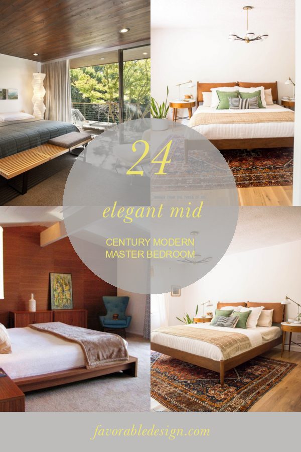 24 Elegant Mid Century Modern Master Bedroom - Home, Family, Style and